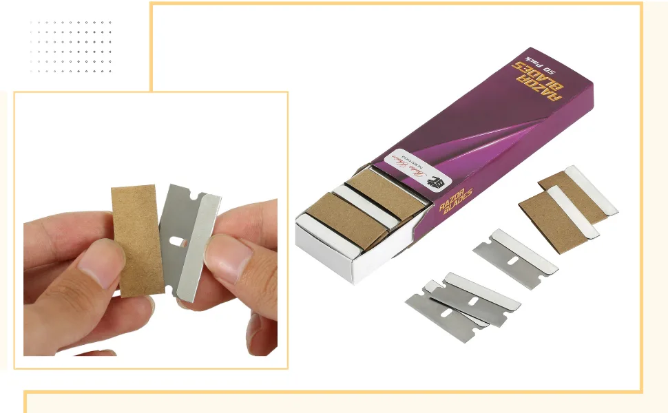 Bates- Single Edge Razor Blade, 50 pc, Razor Blades Scraper, Razor Blades Single Edge, Scraper Blades, Flat Razor Blade, One Edge Razor Blade, Single Sided Razor Blade, Single Edge Blades, Razor blade - Single Edge Razor Blade, 50 pc, Razor Blades Scraper, Razor Blades Single Edge, Scraper Blades