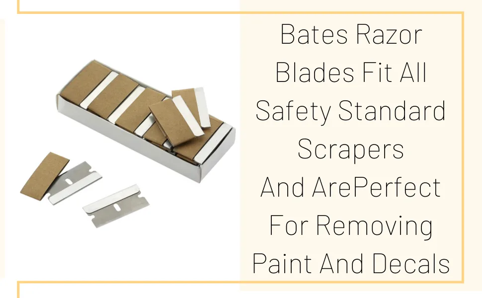 Bates- Single Edge Razor Blade, 50 pc, Razor Blades Scraper, Razor Blades Single Edge, Scraper Blades, Flat Razor Blade, One Edge Razor Blade, Single Sided Razor Blade, Single Edge Blades, Razor blade - Single Edge Razor Blade, 50 pc, Razor Blades Scraper, Razor Blades Single Edge, Scraper Blades