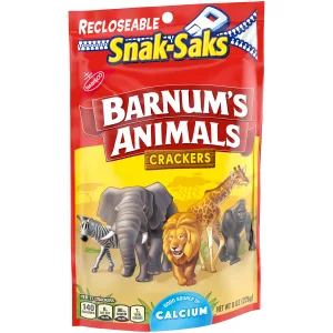 Barnum's Original Animal Crackers, 8 oz Snak-Sak - unspecified