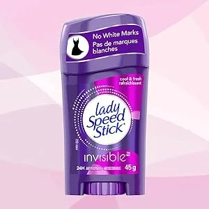 Lady Speed Stick Invisible Solid Antiperspirant Cool & Fresh 2 x 70g (Twin Pack) Cool & Fresh 2 count (Pack of 1) - Lady Speed Stick Invisible Antiperspirant, Cool and Fresh,