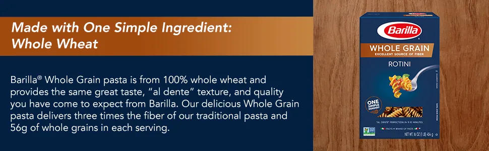 Barilla Whole Grain Pasta, Rotini, 16 oz - whole grain rotini