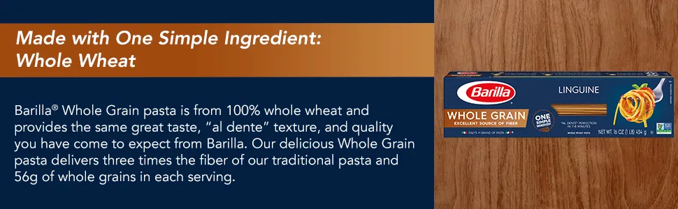 Barilla Whole Grain Pasta, Linguine, 16 oz - whole grain linguine