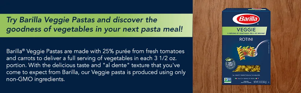 Barilla Veggie Pasta, Rotini, 12 oz - veggie rotini