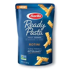 BARILLA Ready Pasta Rotini 8.5 oz. Pouch - Non-GMO, No Preservatives - Perfect Microwave Pasta Ready in 60 Seconds - Great for Quick Pasta Meals - product information 2