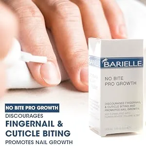 Barielle No Bite Pro Growth, 0.5 Ounce - Nail Biting Prevention Treatment for Adults & Children, Stops Nail Biting - MADE IN USA - BA1093 NO BITE SLIDE REVISED