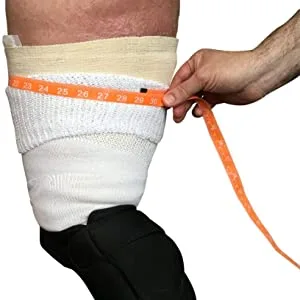 Bariatric Sock for Extreme Lymphedema Calf stretches to 30 inches Black - Extra Wide Socks