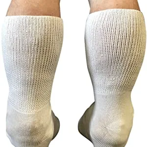 Bariatric Sock for Extreme Lymphedema Calf stretches to 30 inches Black - Extra Wide Socks