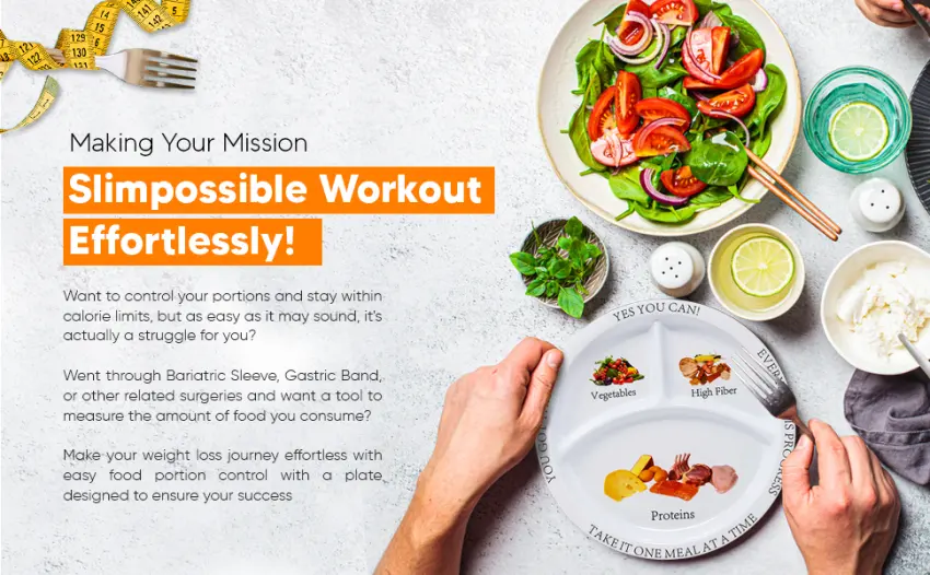 Bariatric Portion Control Plate (2 Pack) - slimpossible