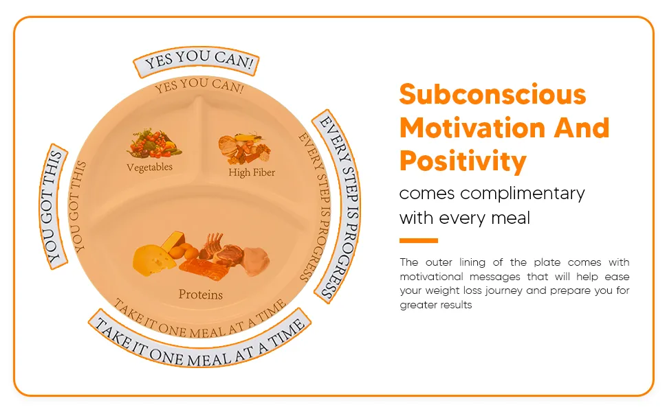 Bariatric Portion Control Plate (2 Pack) - weight loss motivation