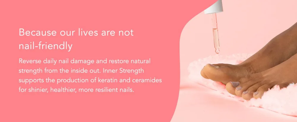 Barefoot Scientist Inner Strength Nail and Cuticle Renewal Drops, Award-Winning Cuticle Oil for Fingernails and Toenails - Inner Strength