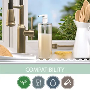 Bar5F Empty Shampoo Pump Bottle, 32Oz(1Liter), BPA-Free, Plastic (PETE1) Cylinder, White Pump, 1 Count (Pack of 1), (32OZCBOTTLEWP.1) - bar5f empty refillable pump bottles liter size