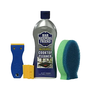 Bar Keepers Friend Cooktop Cleaning Kit - 13oz - cooktop cleaner angle