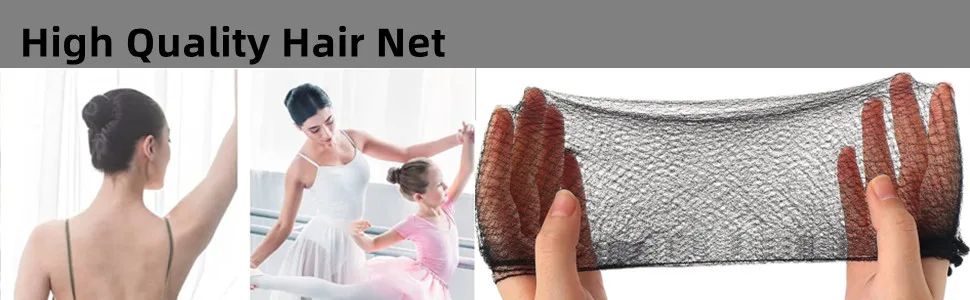 10PCS Hair Nets Invisible Elastic Edge Mesh Bun Hair Nets with 60PCS Hair Pins Assorted Size - hair net