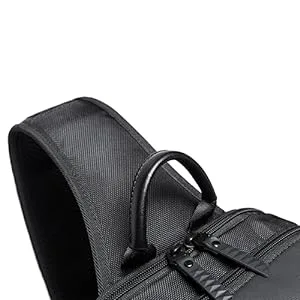 BANGE Sling Bag, Waterproof Men's Chest Bag Shoulder bags Crossbody Sling Backpack for Men Black(with Three Pockets) - stable handle