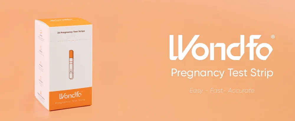 Wondfo Pregnancy Test Strips - 25 Pack Early Result Pregnancy Test Highly Sensitive Fast Home Self-checking Kit Clear HCG Test Results Test De Grossesse 25 Hcg - product information 9
