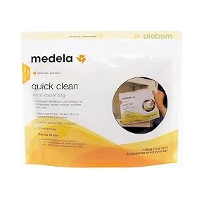 Medela Quick Clean Micro-Steam Bags Eliminates 99.9% Of The Most Harmful Bacteria And Germs ( Packaging May Vary ) - product information 1