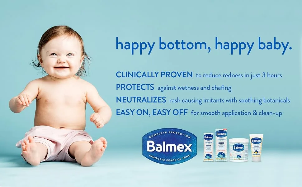Balmex Complete Protection Baby Diaper Rash Cream with Zinc Oxide + Soothing Botanicals, 16 Ounce - Balmex
