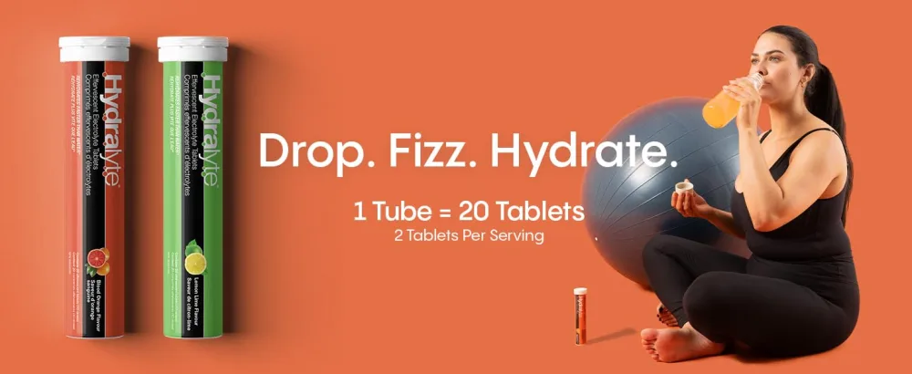 Hydralyte Electrolyte Tablets | Blood Orange Flavored Electrolytes | Pre-Workout and Post-Workout Hydration Solution to Enhance Performance and Maximize Recovery | (2 Tablets per Serving 40 Count) Blood Orange Tablets - electrolyte tablets hydration