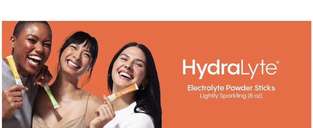 HydraLyte Electrolyte Powder Low Sugar Electrolyte Packets Designed for Rapid Hydration Safe Hydration for All Ages - Made with All Natural Ingredients 36 Servings Tropical Flavour - HydraLyte electrolyte powder sticks
