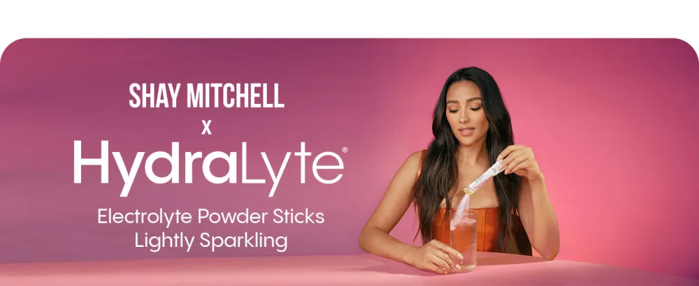 Shay Mitchell x HydraLyte Passion Electrolyte Powder Low Sugar Electrolyte Packets Designed for Rapid Hydration Safe Hydration for All Ages - Made with All Natural Ingredients 36 Servings Passion Fruit - Shay Mitchell Electrolyte Powder