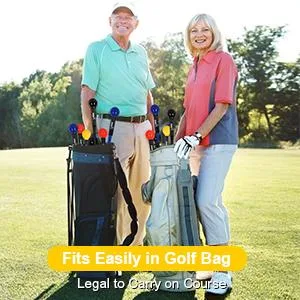 Balight Golf Swing Trainer Aid and Correction for Strength Grip Tempo & Flexibility Training Suit for Indoor Practice Chipping Hitting Golf Accessories 48" Yellow - Fits Easily in Golf Bag