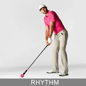 Balight Golf Swing Trainer Aid and Correction for Strength Grip Tempo & Flexibility Training Suit for Indoor Practice Chipping Hitting Golf Accessories 48" Yellow - RHYTHM