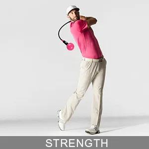 Balight Golf Swing Trainer Aid and Correction for Strength Grip Tempo & Flexibility Training Suit for Indoor Practice Chipping Hitting Golf Accessories 48" Yellow - STRENGTH