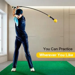 Balight Golf Swing Trainer Aid and Correction for Strength Grip Tempo & Flexibility Training Suit for Indoor Practice Chipping Hitting Golf Accessories 48" Yellow - Suit for Beginner & Temp Practice Tool