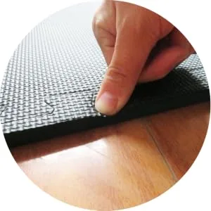 BalanceFrom Puzzle Exercise Mat with EVA Foam Interlocking Tiles Black 1/2" Thick, 48 Square Feet - product information 7