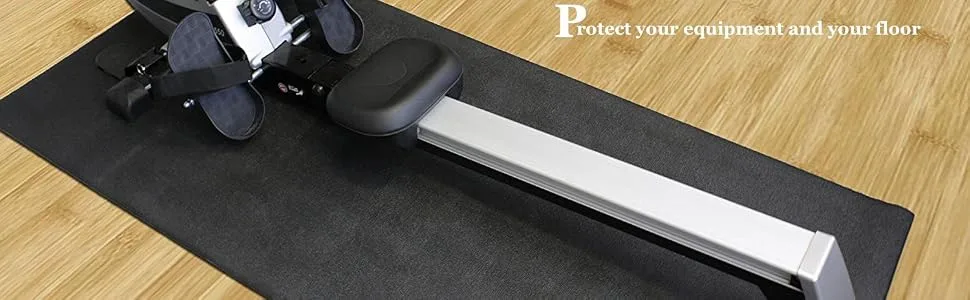 BalanceFrom High Density Treadmill Exercise Bike Equipment Mat 2.5-Feet x 5-Feet - product information 1