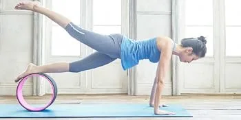 BalanceFrom All Purpose 1-Inch Extra Thick High Density Anti-Tear Exercise Yoga Mat with Carrying Strap Blue Retail Packaging - product information 3