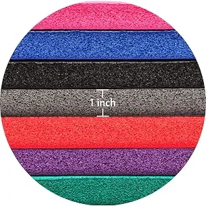 BalanceFrom All Purpose 1-Inch Extra Thick High Density Anti-Tear Exercise Yoga Mat with Carrying Strap Blue Retail Packaging - product information 5