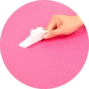 BalanceFrom All Purpose 1-Inch Extra Thick High Density Anti-Tear Exercise Yoga Mat with Carrying Strap Blue Retail Packaging - product information 6
