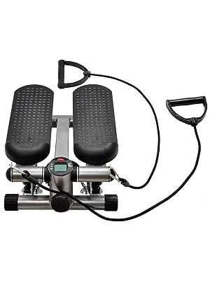 BalanceFrom Adjustable Stepper Stepping Machine with Resistance Bands, Gray - product information 2