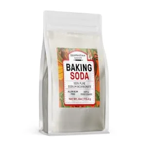 Baking Soda, 4 oz. by Unpretentious Baker, Non-GMO, Great for Baking & Cooking, Leavening Agent, Pure Sodium Bicarbonate 4 Ounce (Pack of 1) - product information 6