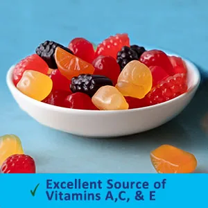 Welch's Fruit Snacks Mixed Fruit & Berries 'N Cherries Bulk Pack Gluten Free Individual Single Serve Bags 22g (Pack of 72) - excellent Source of Vitamins A,C, & E
