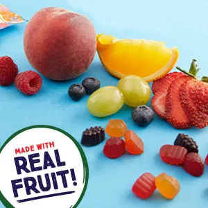Welch's Fruit Snacks Mixed Fruit & Berries 'N Cherries Bulk Pack Gluten Free Individual Single Serve Bags 22g (Pack of 72) - Made with Real Fruit