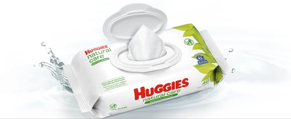 Baby Wipes Huggies Aloe & Vitamin E UNSCENTED 3 Flip-Top Packs 168 Count Unscented 168 count (Pack of 1) - Sensitive Wipes