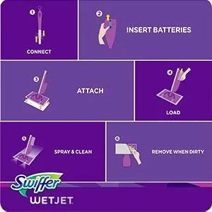 Swiffer Wetjet Wet Mopping Pad Multi Surface Cleaner Refills For Floor Mop 24 Count Unscented 1 count (Pack of 1) - product information 3