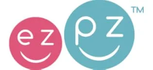 ezpz Tiny Spoon (2 Pack in Blue) - 100% Silicone Spoons for Baby Led Weaning + Purees - Designed by a Pediatric Feeding Specialist - 4 Months+ - ezpz logo