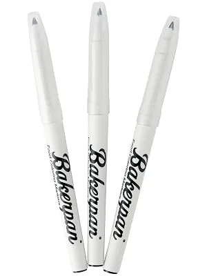Bakerpan Food Coloring Markers, Fine Tip, Black, Set of 3 (Black) - markers