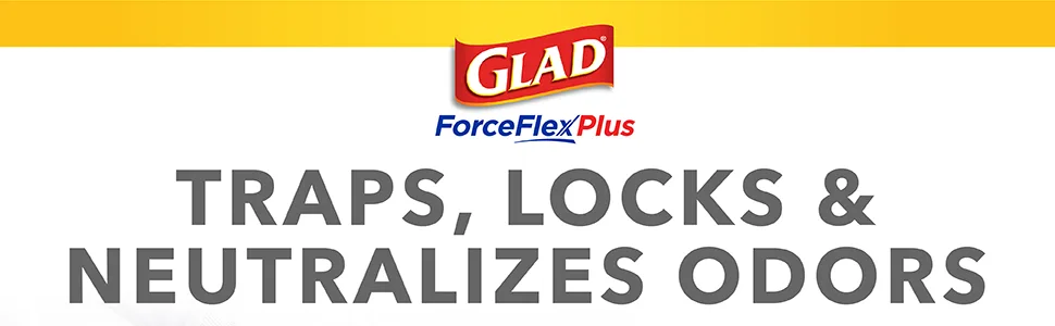 Glad ForceFlex OdorShield Tall Kitchen Drawstring Trash Bags - Febreze Lavender Breeze - 13 Gallon - 45 Count White 45 count (Pack of 1) - image