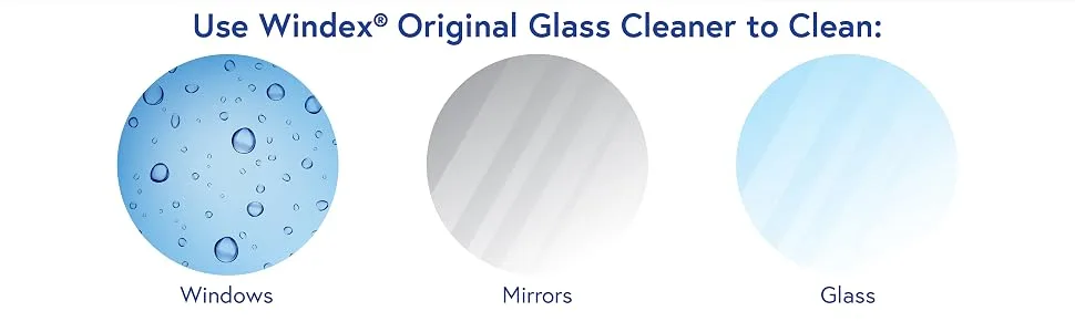 Windex Original Blue Glass and Window Cleaner Bottles Made from 100% Recycled Plastic 765mL 765 ml (Pack of 1) - how to use