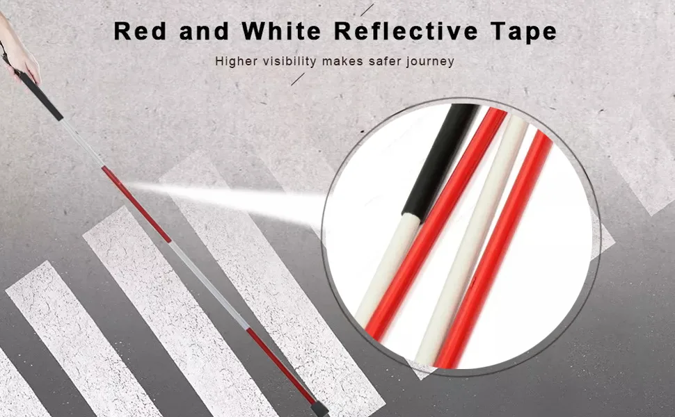 Baitaihem Folding Blind Mobility Cane for Vision Impaired and Blind People Style-C - product information 9