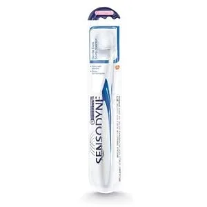 Sensodyne Gentle Care Toothbrush for Sensitive Teeth Extra Soft Bristles 1 Count (Packaging May Vary) Extra Soft 1 count (Pack of 1) - clean