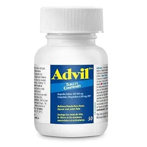 Advil Tablets (50 Count) 200 mg ibuprofen Temporary Pain Reliever / Fever Reducer 50 Count (Pack of 1) - product information 11