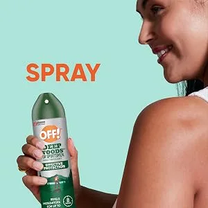 OFF! Deep Woods Insect and Mosquito Repellent Bug Spray for Camping Bug Repellent Safe for Clothing 230 g (Packaging May Vary) Mosquito Repellent 230g - spray
