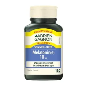 Adrien Gagnon - Melatonin 10 mg Highly dosed For experienced users - Value Pack - 180 Count - melatonin value pack 10mg
