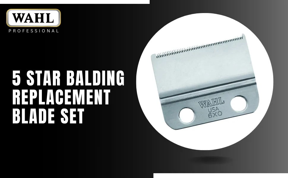 Wahl Professional 000000 5 Star balding 2-Hole Surgical Clipper Blade (Fit: 5 Star balding) 1 Count - Wahl 5 Star Balding Replacement Blade Set