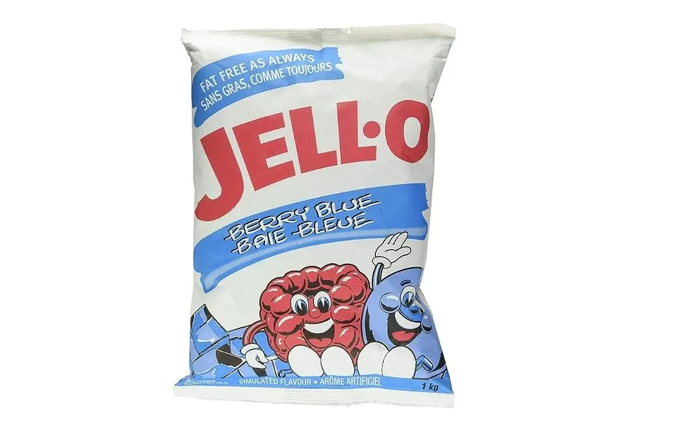 Jell-O Berry Blue Gelatin 1kg (2 Count) - product information 1
